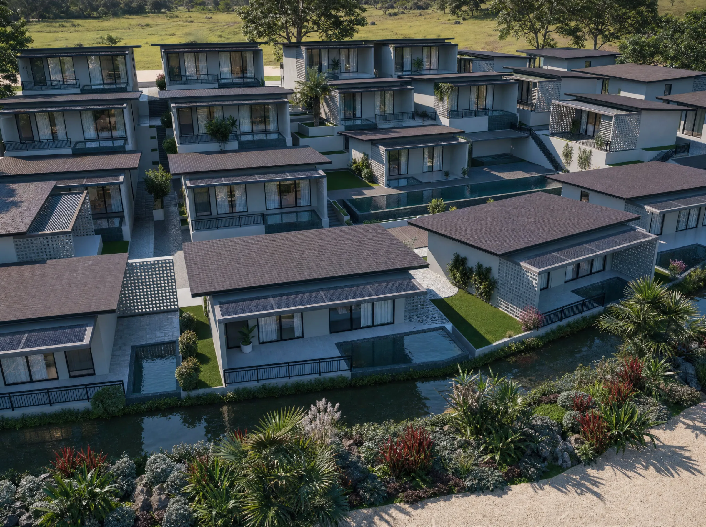 Bána Villa from above
