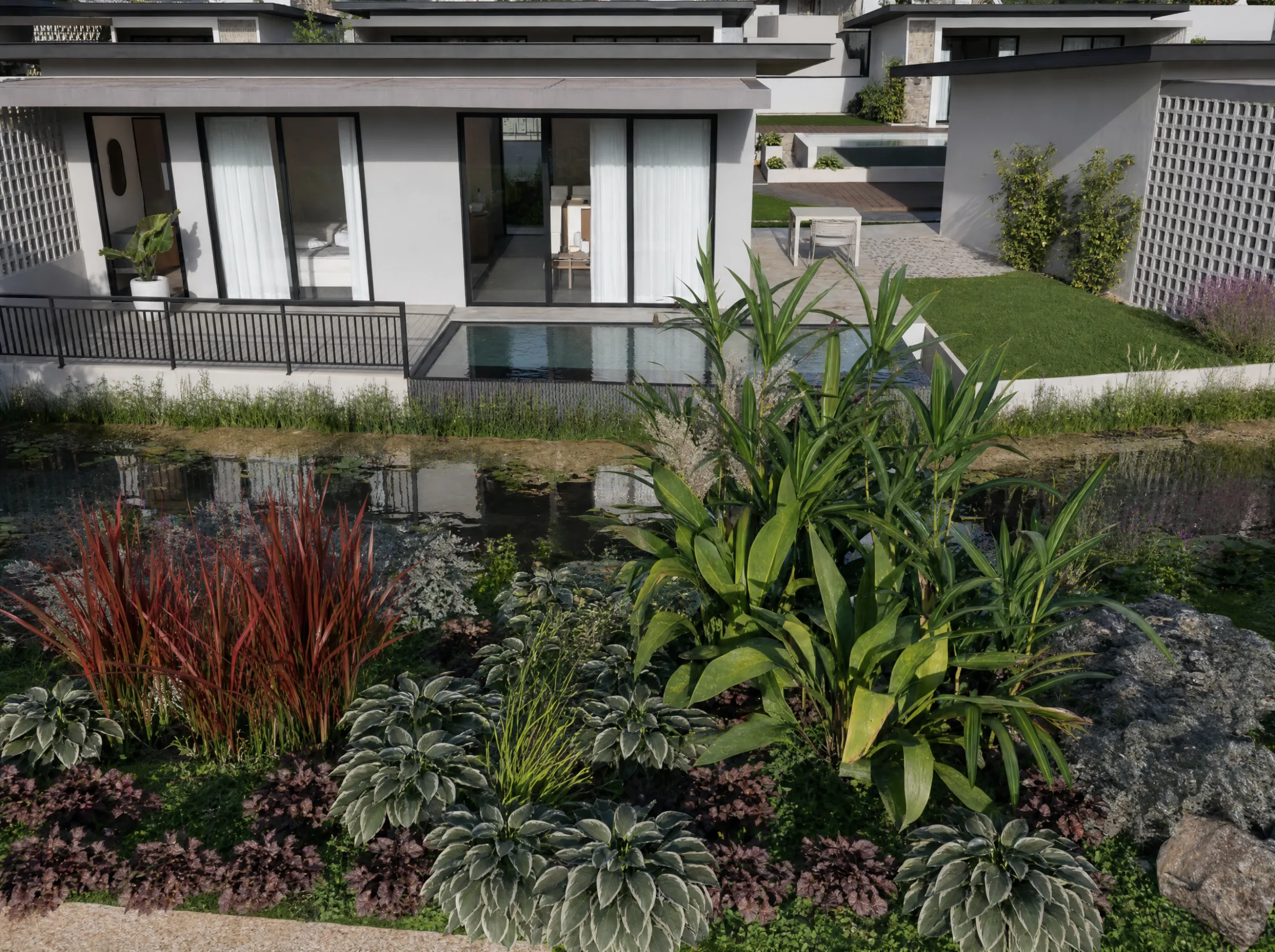 Glass, timber & greenery